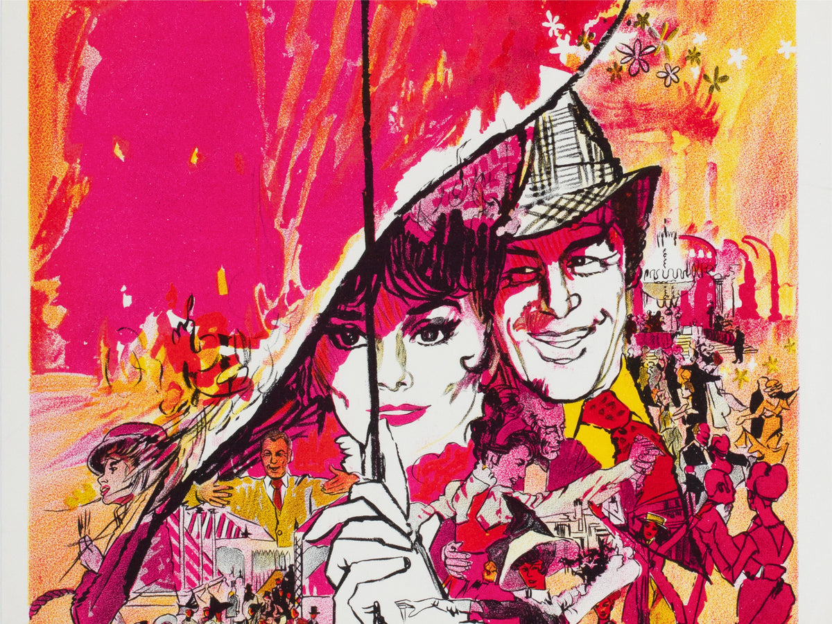 My Fair Lady 1964 Australian Daybill Film Movie Poster Bob Peak - detail
