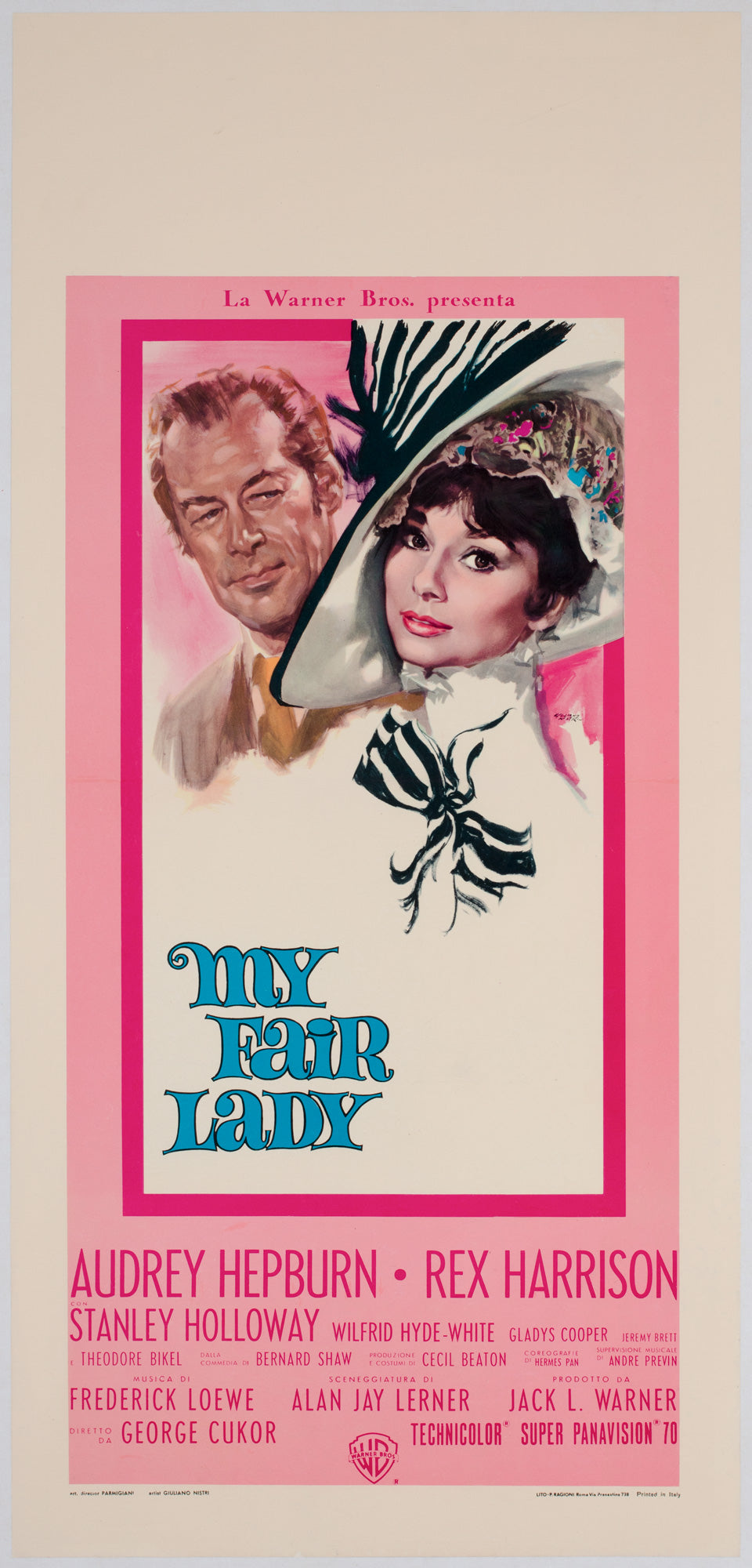 My Fair Lady 1964 Italian Locandina Film Movie Poster, Giuliano Nistri