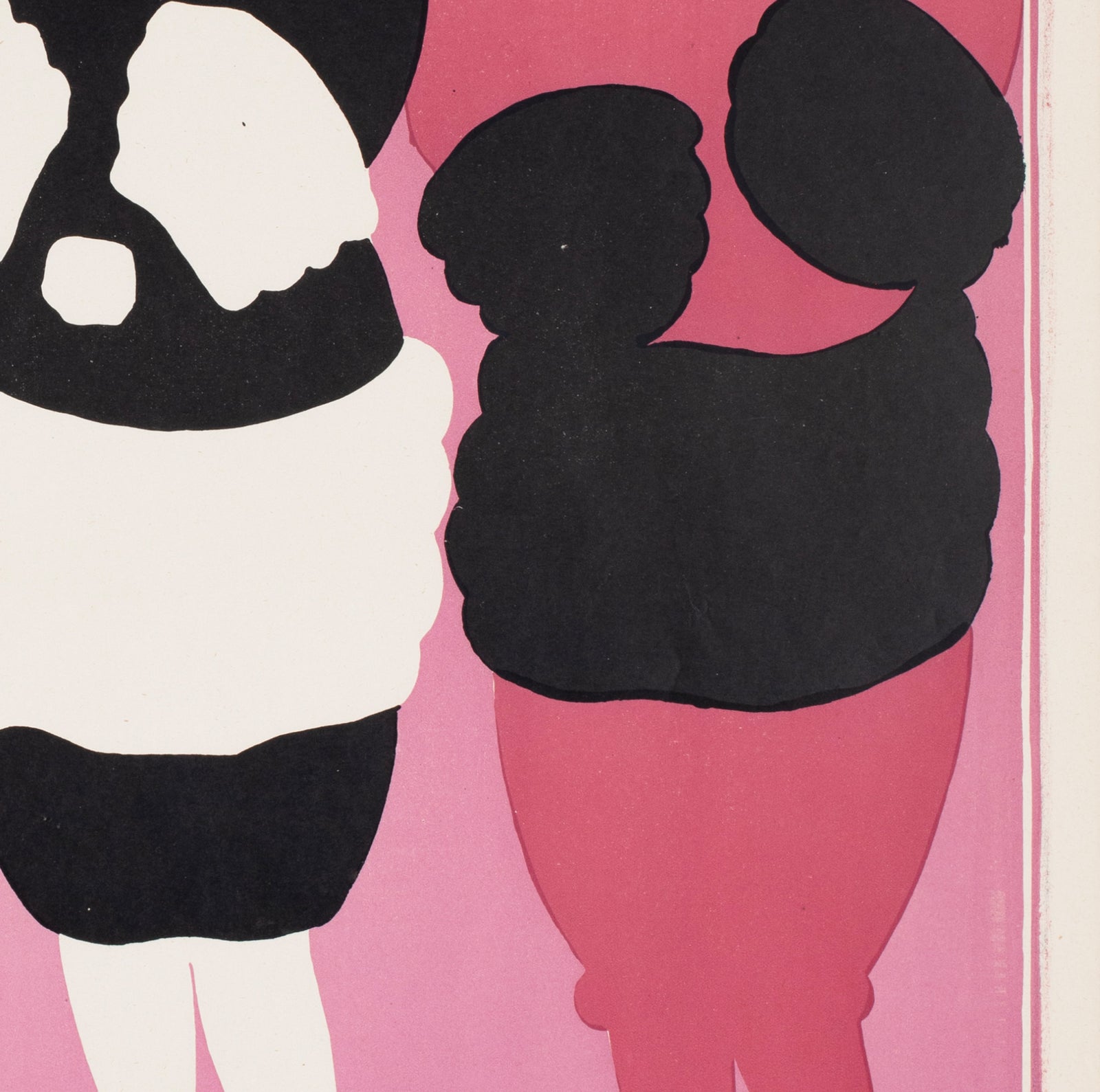 My Lady Friends 1923 Swedish Film Poster - detail