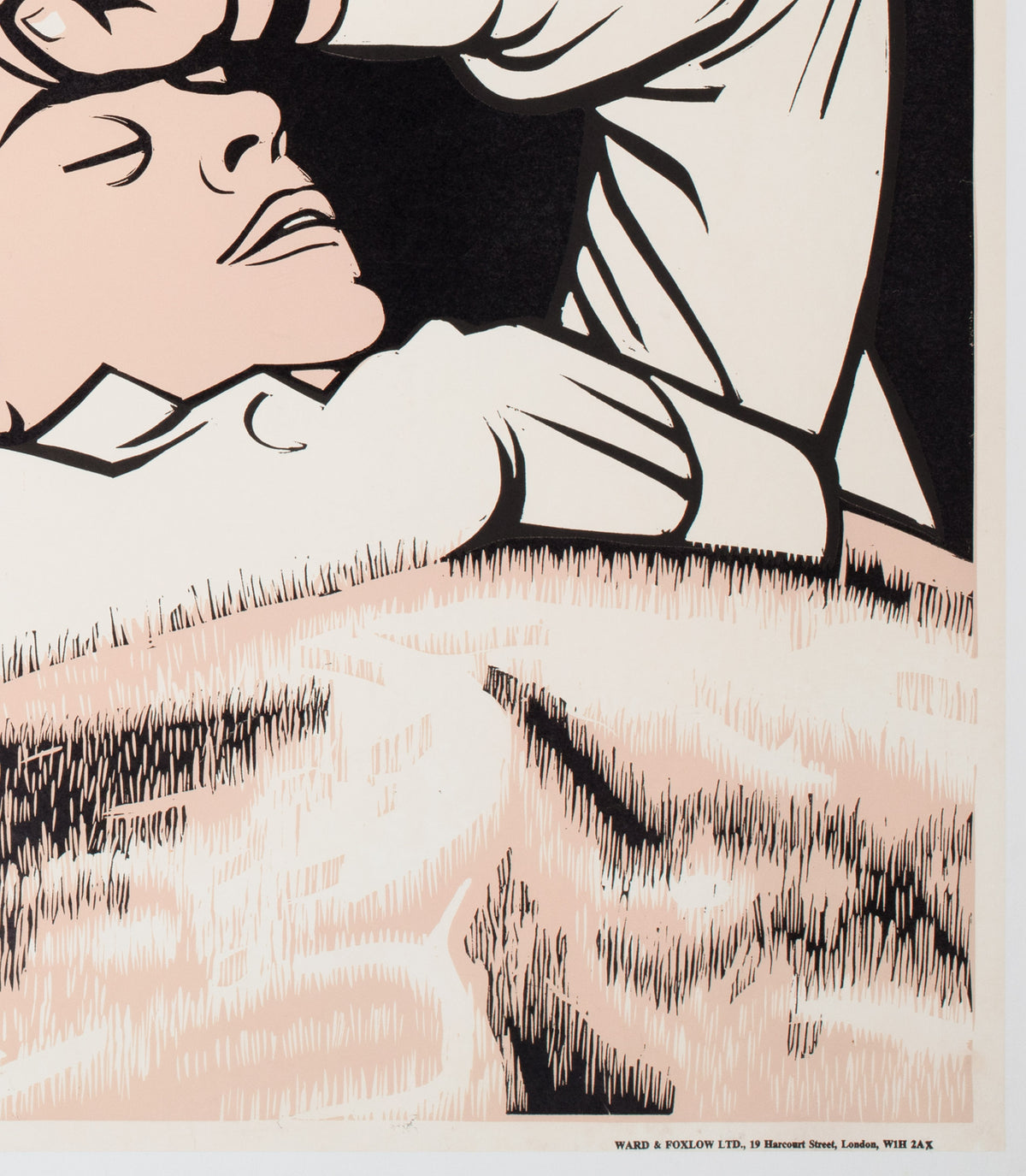 My Night With Maud 1971 Academy Cinema UK Quad Film Poster, Strausfeld - detail