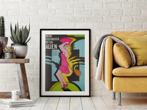My Stepmother is an Alien 1990 East German A1 Film Poster Labowski