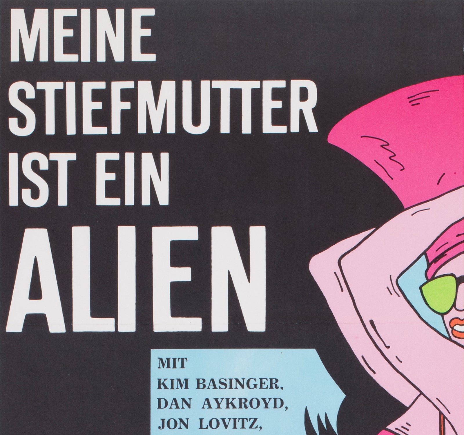 My Stepmother is an Alien 1990 East German A1 Film Poster Labowski - detail