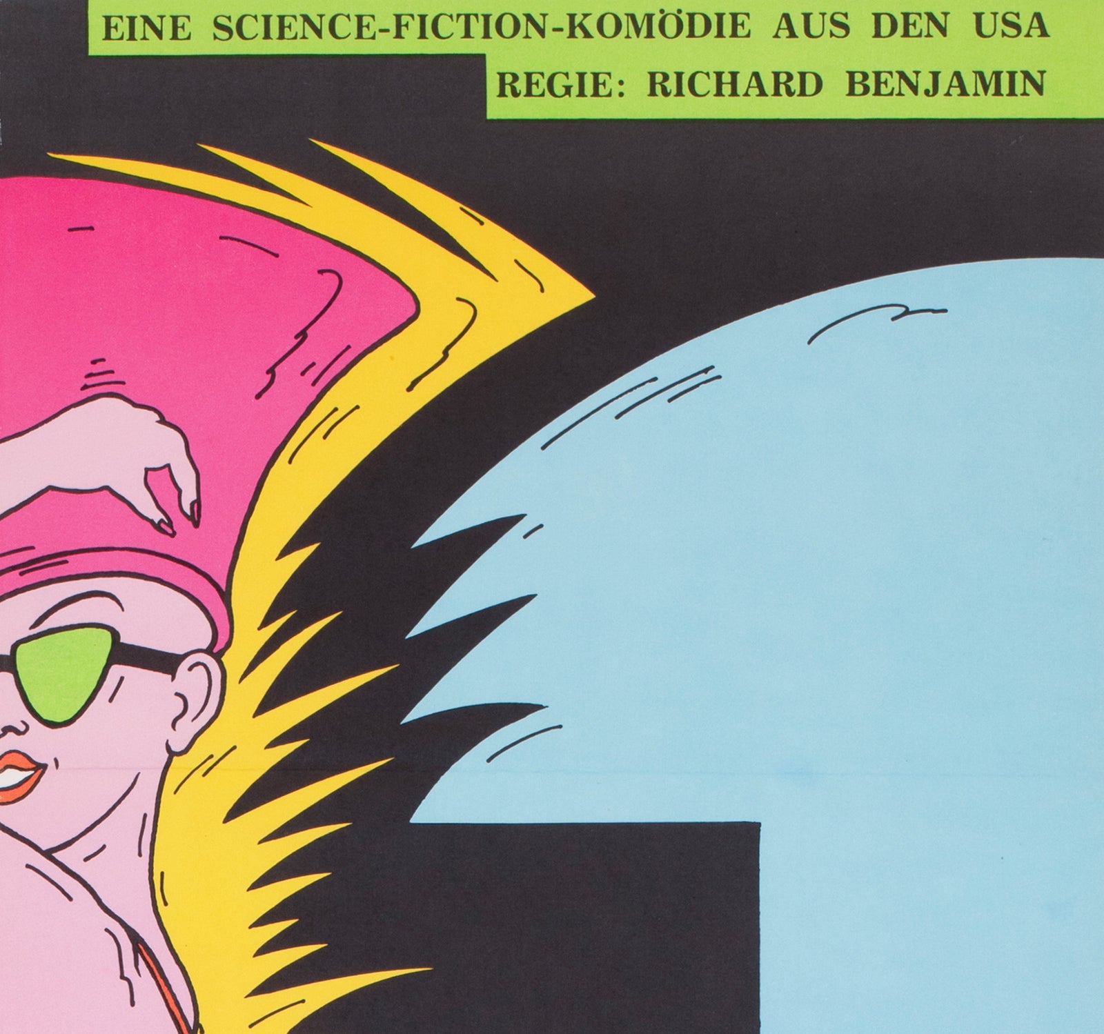 My Stepmother is an Alien 1990 East German A1 Film Poster Labowski - detail