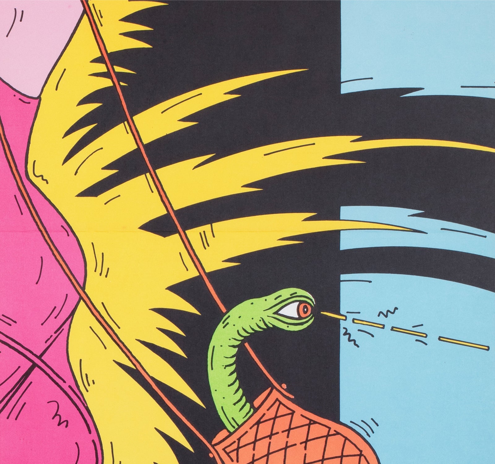 My Stepmother is an Alien 1990 East German A1 Film Poster Labowski - detail