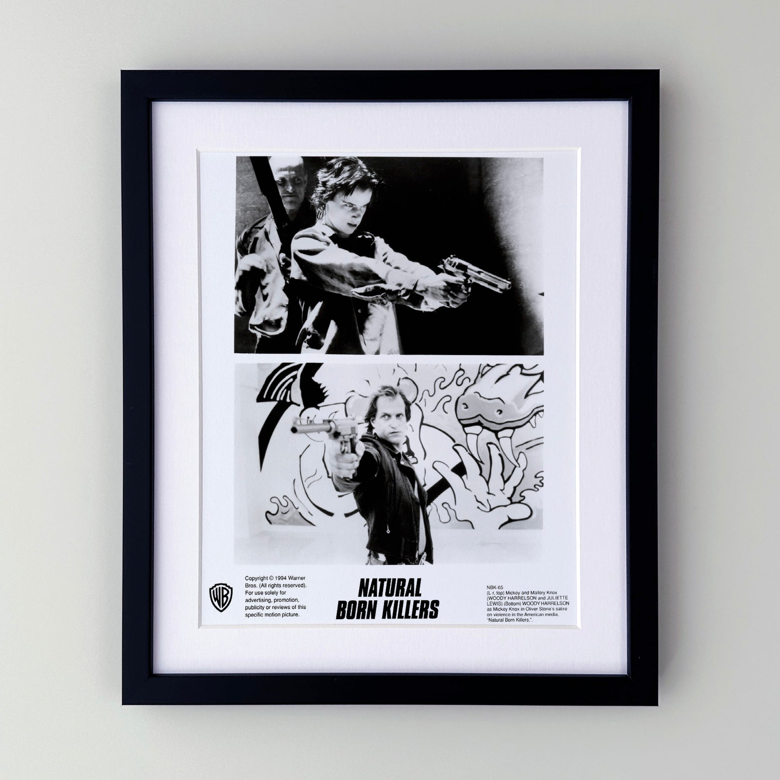 Natural Born Killers 1994 Publicity Film Movie Press Still Framed