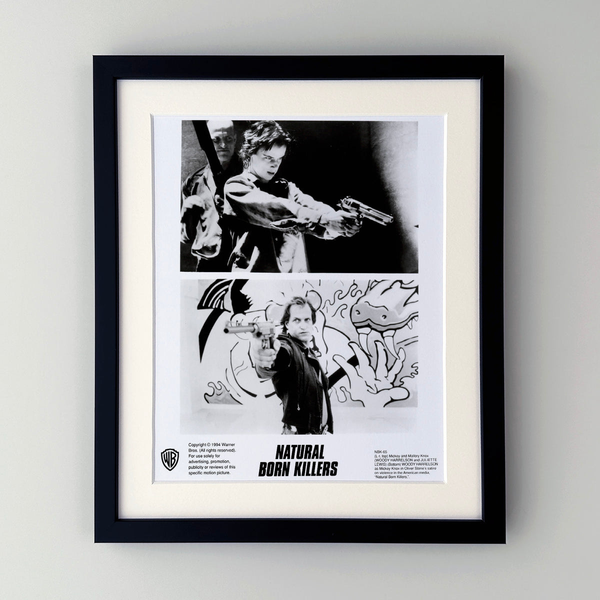 Natural Born Killers 1994 Publicity Film Movie Press Still Framed