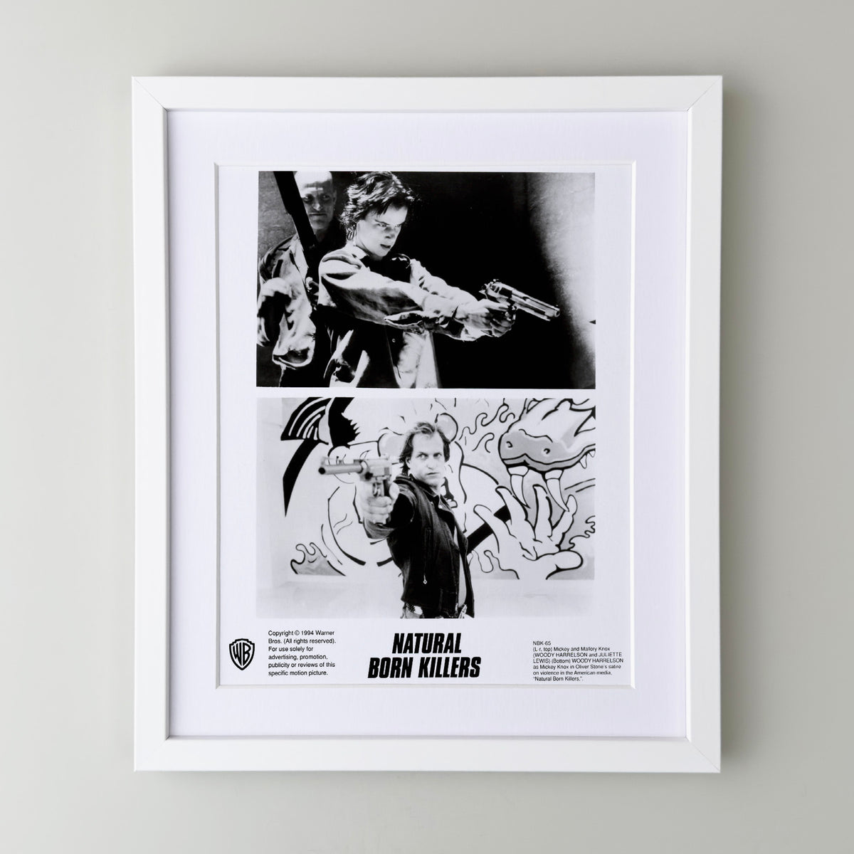 Natural Born Killers 1994 Publicity Film Movie Press Still Framed