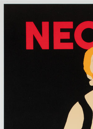 Necchi 1980s Italian Sewing Machine Advertising Poster, Jeanne Grignani - detail