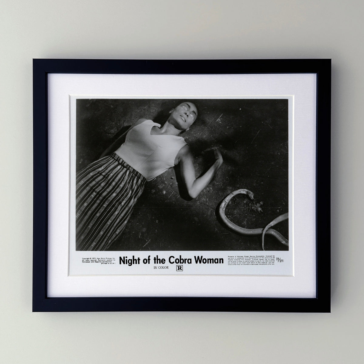 Night of the Cobra Woman 1972 Film Movie Press Publicity Still Framed