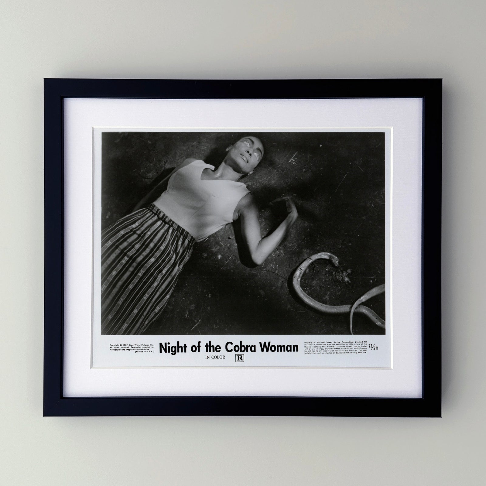 Night of the Cobra Woman 1972 Film Movie Press Publicity Still Framed