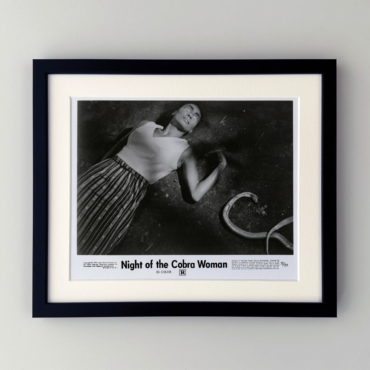 Night of the Cobra Woman 1972 Film Movie Press Publicity Still Framed
