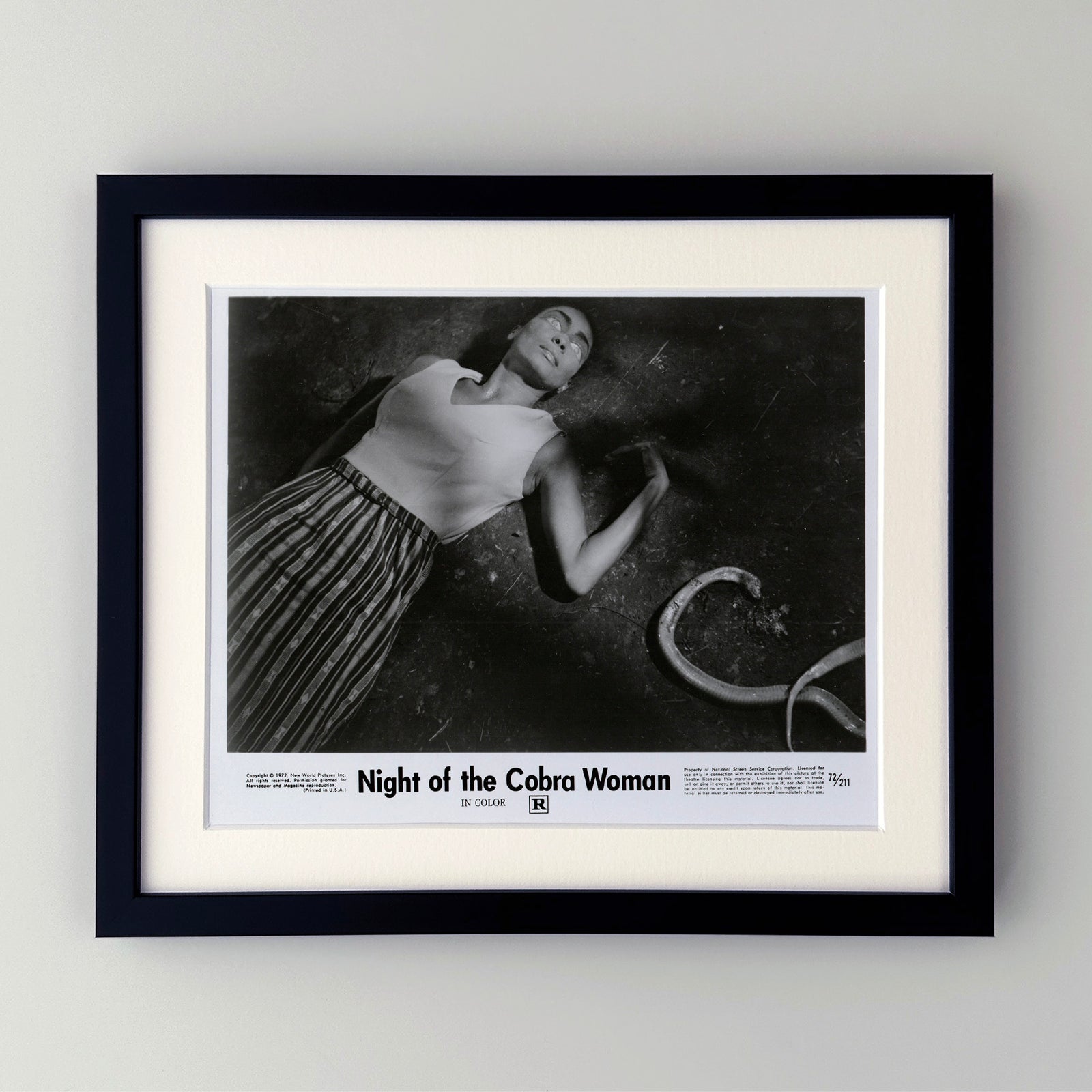 Night of the Cobra Woman 1972 Film Movie Press Publicity Still Framed