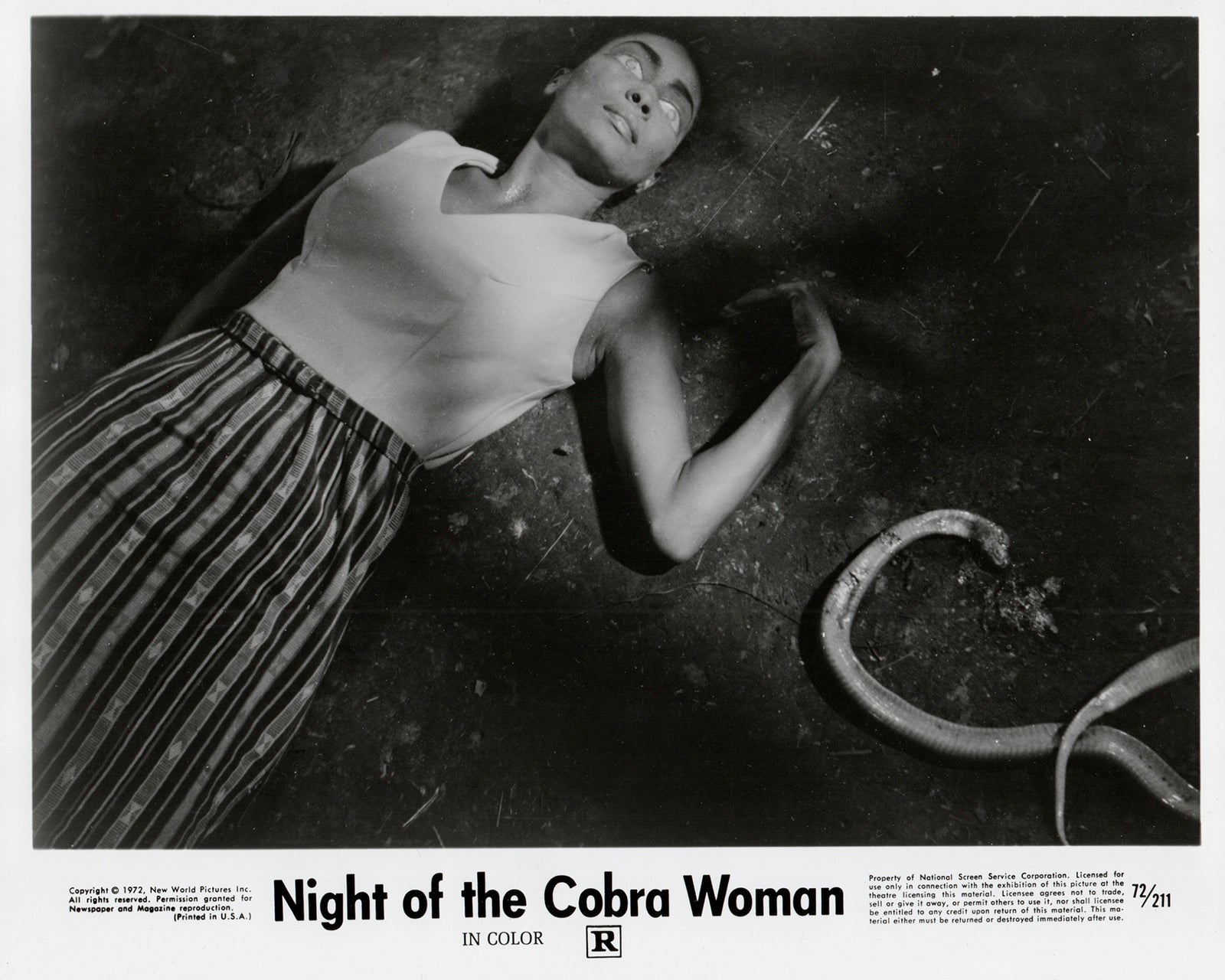 Night of the Cobra Woman 1972 Film Movie Press Publicity Still Framed