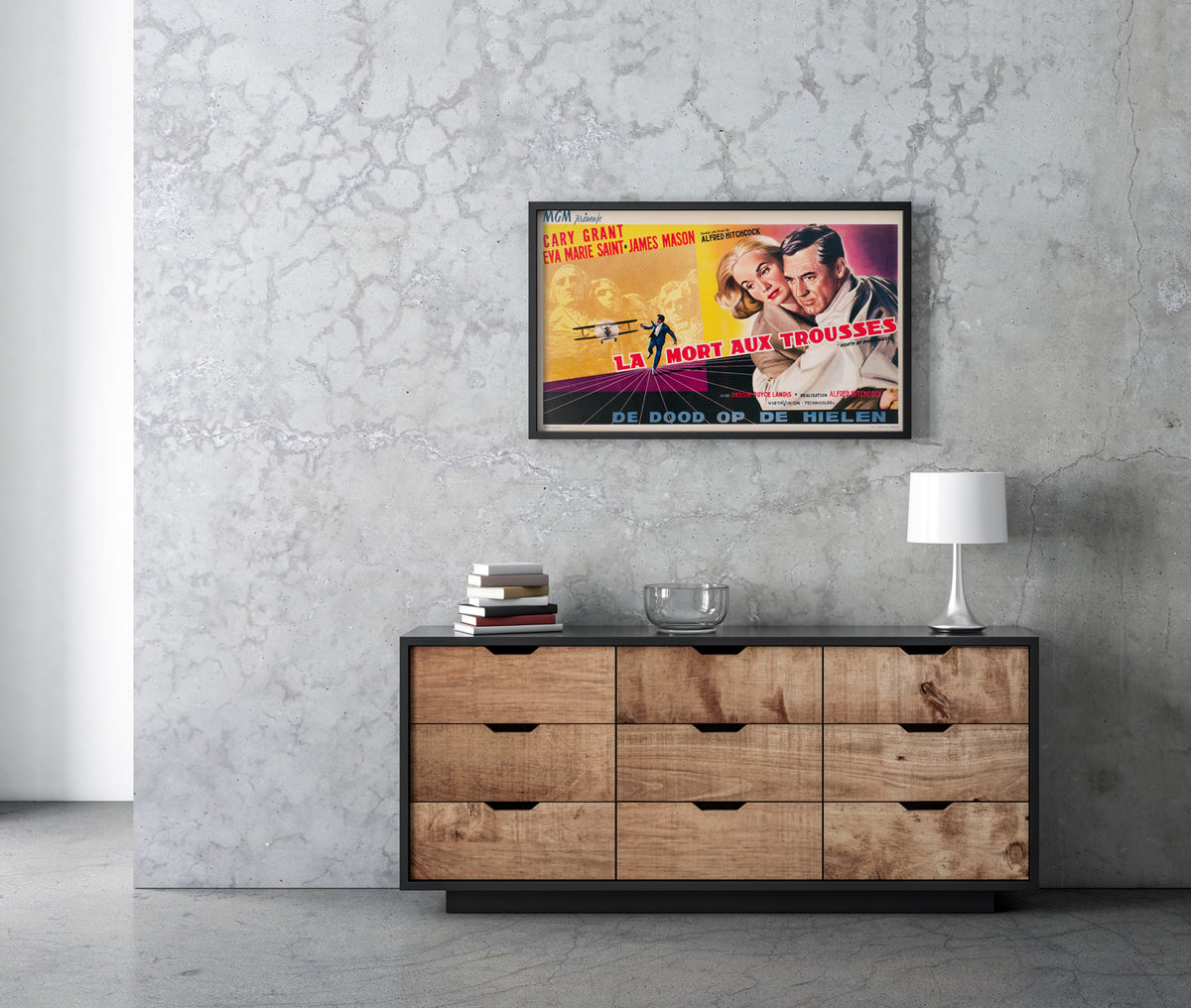 North by Northwest 1959 Belgian Film Poster