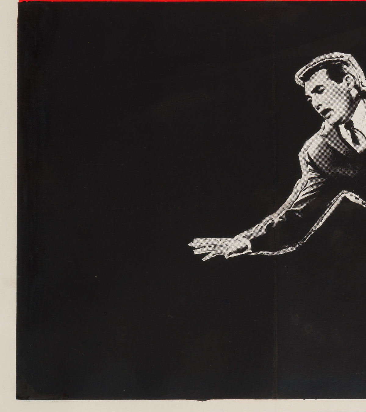 North by Northwest R1950s/60s UK Quad Film Movie Poster - detail