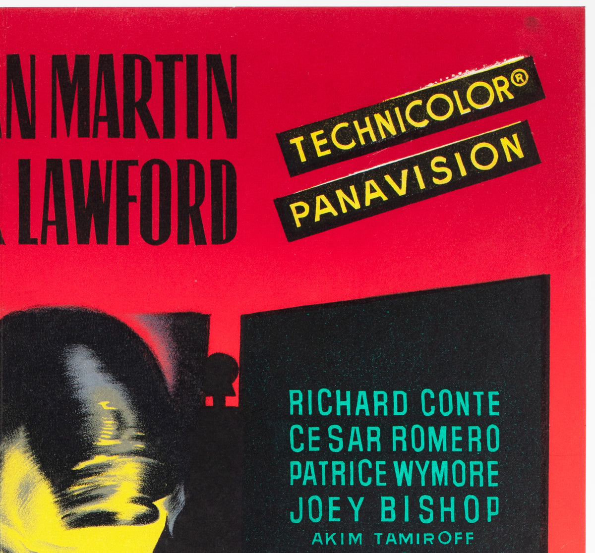 Ocean's Eleven 1960 French Moyenne Film Movie Poster, Jean Mascii - detail