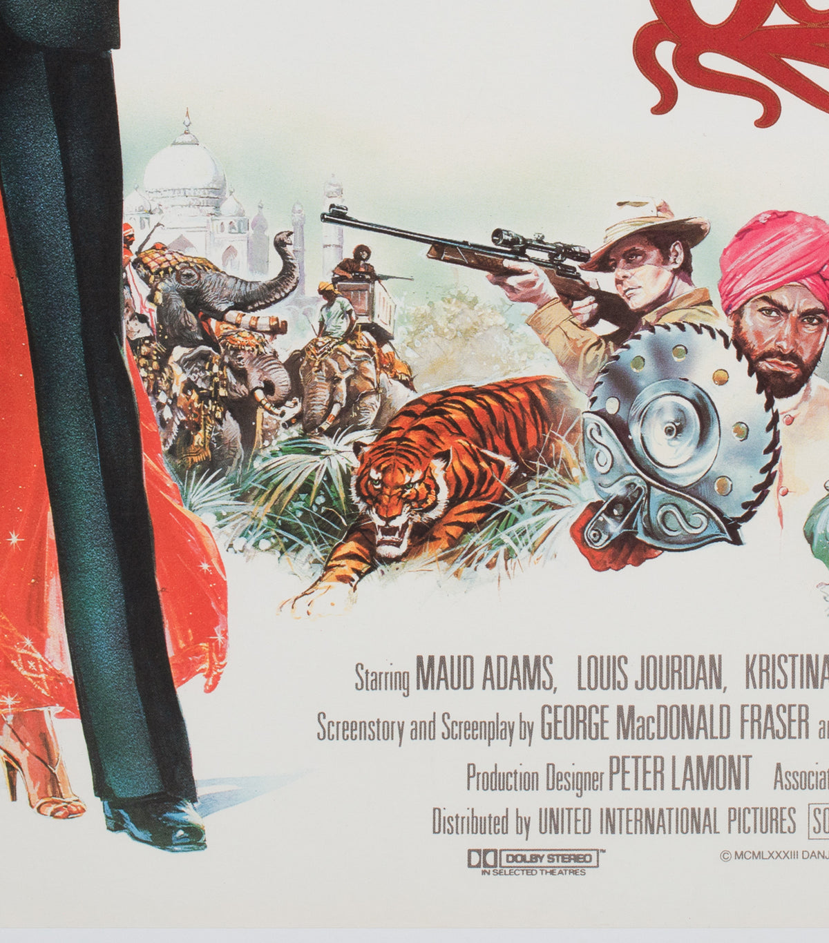 Octopussy 1983 UK Quad Film Movie Poster, Daniel Goozee - detail