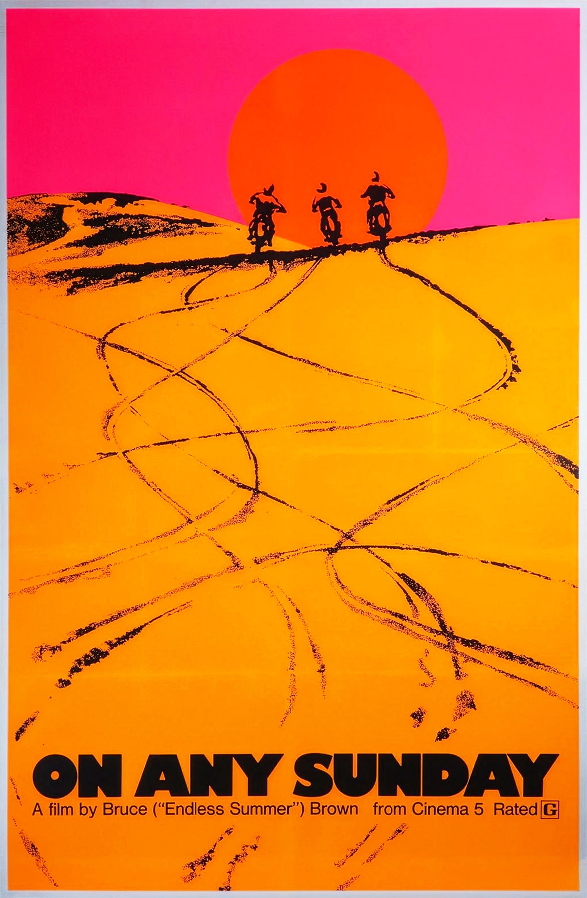 On Any Sunday 1971 US 1 Sheet Film Movie Poster