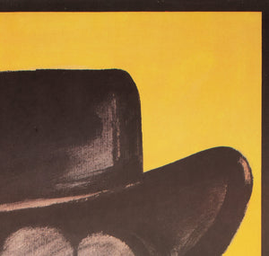 Once Upon a Time in the West 1968 East German Film Movie Poster, Thomas Schleusing - detail