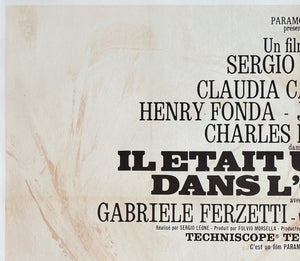 Once Upon a Time in the West 1969 French Grande Film Movie Poster, Michel Landi - detail