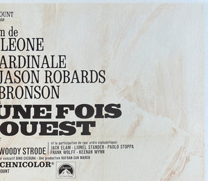 Once Upon a Time in the West 1969 French Grande Film Movie Poster, Michel Landi - detail