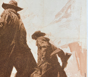 Once Upon a Time in the West 1969 French Grande Film Movie Poster, Michel Landi - detail