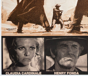 Once Upon a Time in the West 1969 French Grande Film Movie Poster, Michel Landi - detail