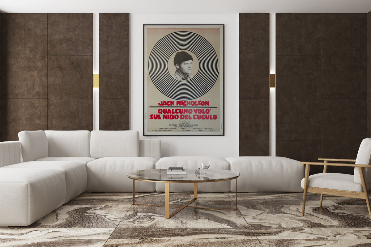 One Flew Over the Cuckoo's Nest 1976 Italian 2 Foglio Film Movie Poster