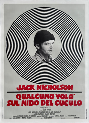 One Flew Over the Cuckoo's Nest 1976 Italian 2 Foglio Film Movie Poster
