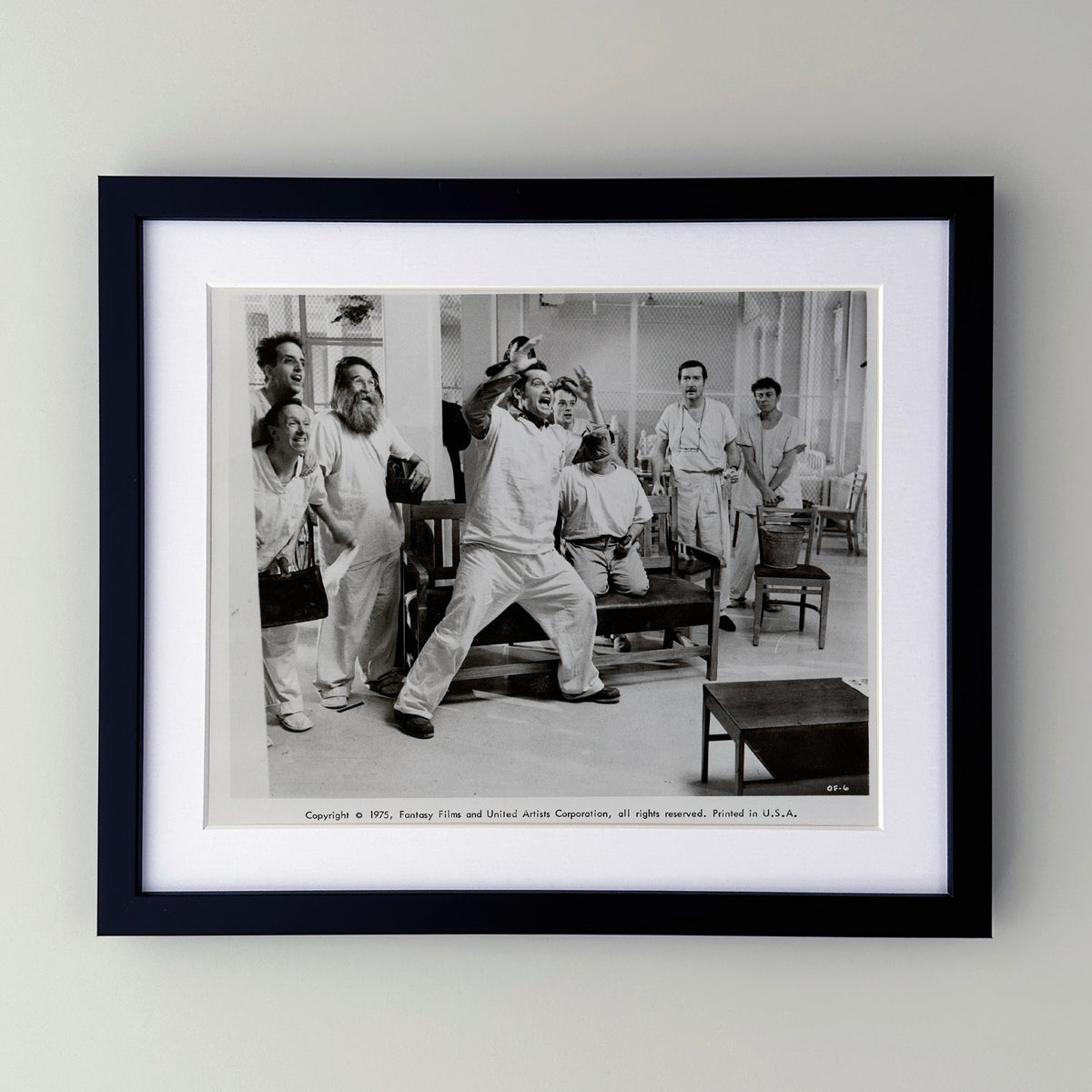 One Flew Over the Cuckoos Nest (1975) Film Movie Press Publicity Still Framed