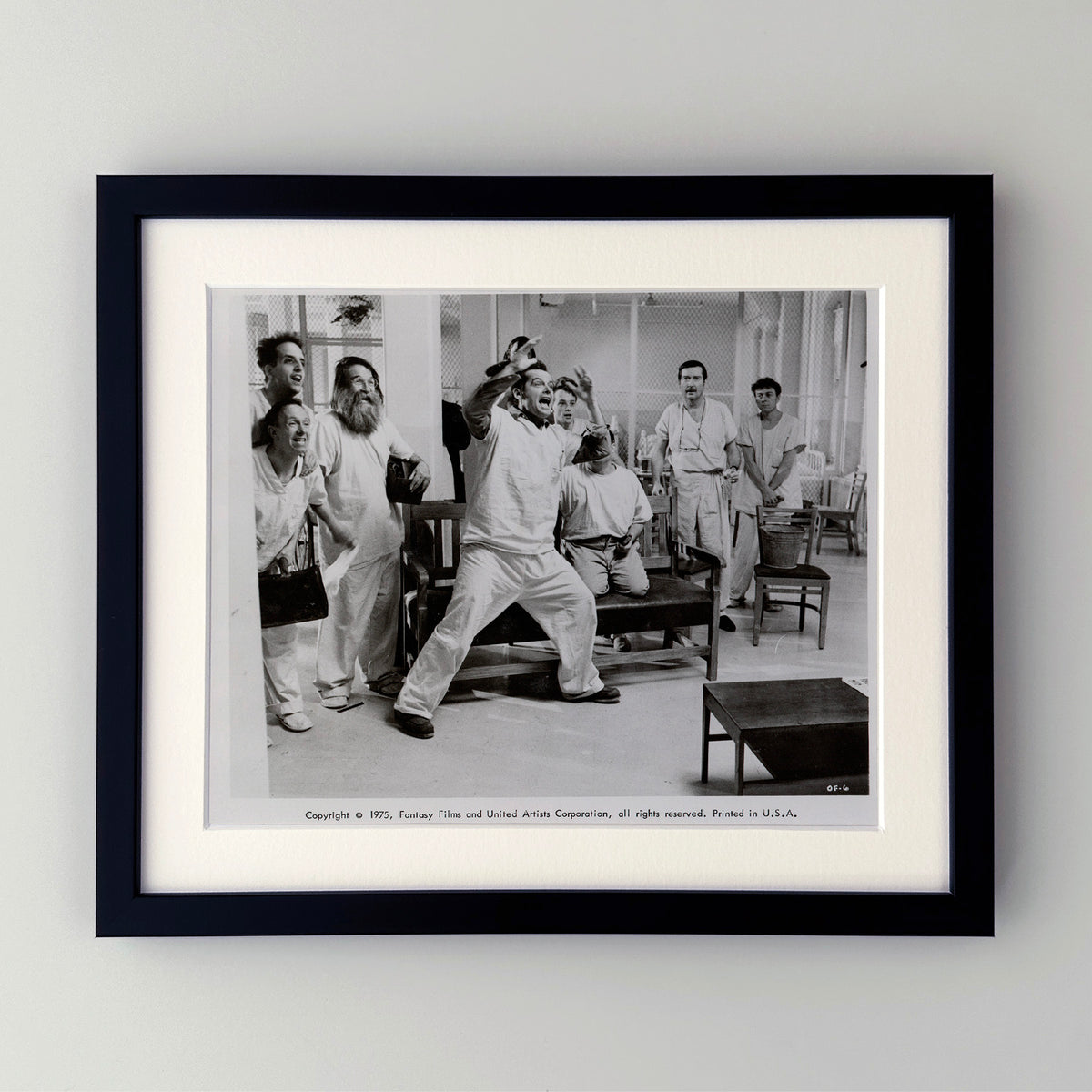 One Flew Over the Cuckoos Nest (1975) Film Movie Press Publicity Still Framed
