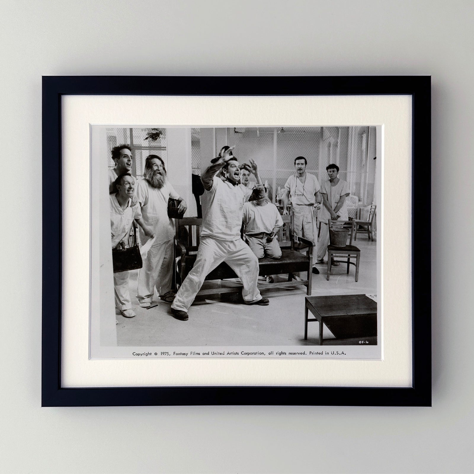 One Flew Over the Cuckoos Nest (1975) Film Movie Press Publicity Still Framed