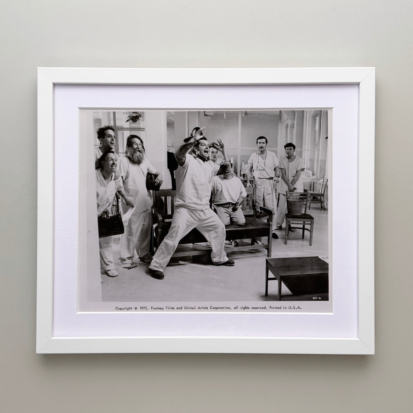 One Flew Over the Cuckoos Nest (1975) Film Movie Press Publicity Still Framed