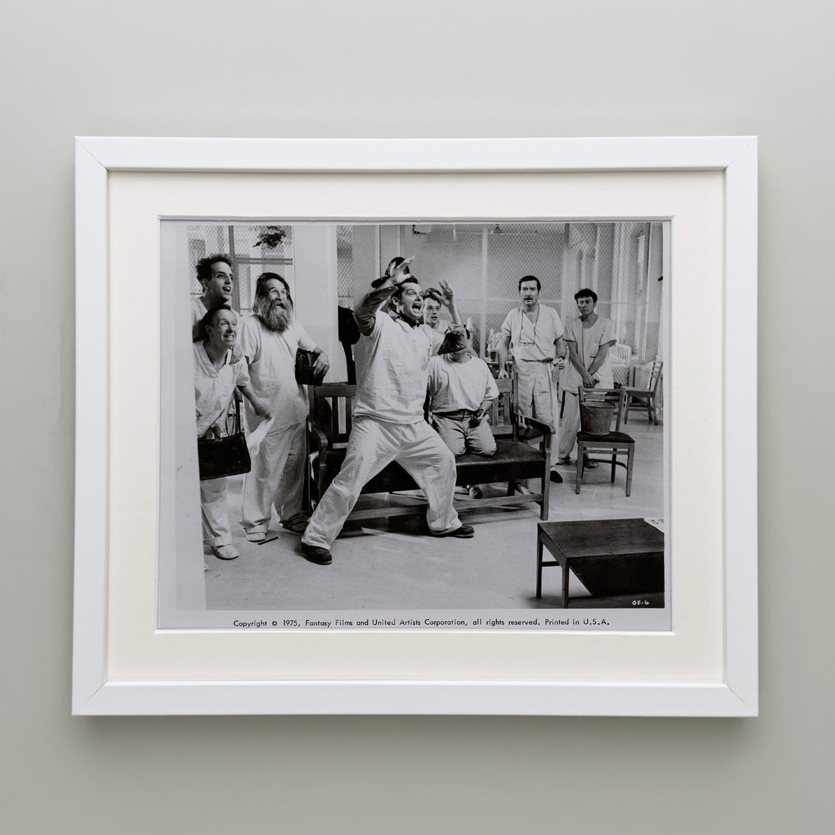 One Flew Over the Cuckoos Nest (1975) Film Movie Press Publicity Still Framed