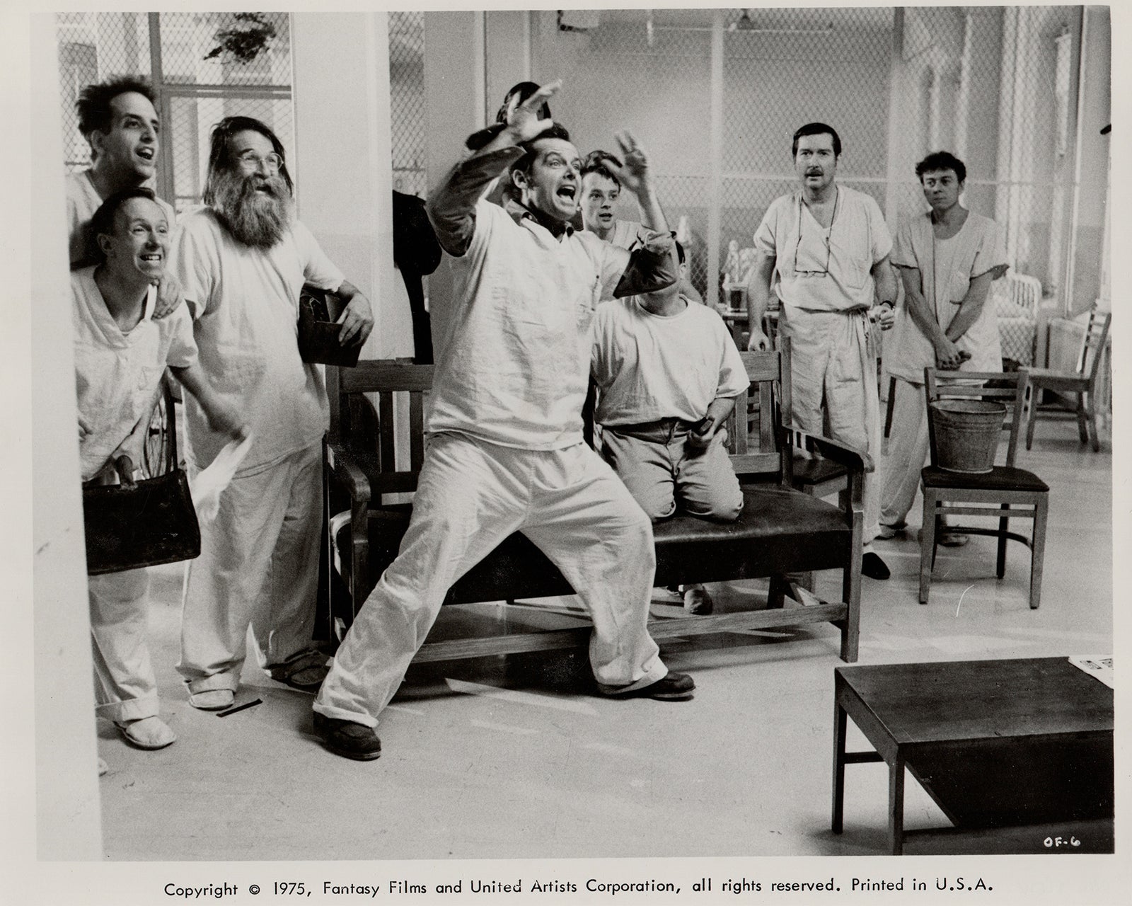 One Flew Over the Cuckoos Nest (1975) Film Movie Press Publicity Still Framed