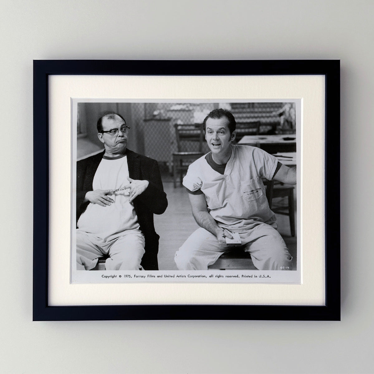 One Flew Over the Cuckoos Nest (1975) Film Movie Press Publicity Still Framed