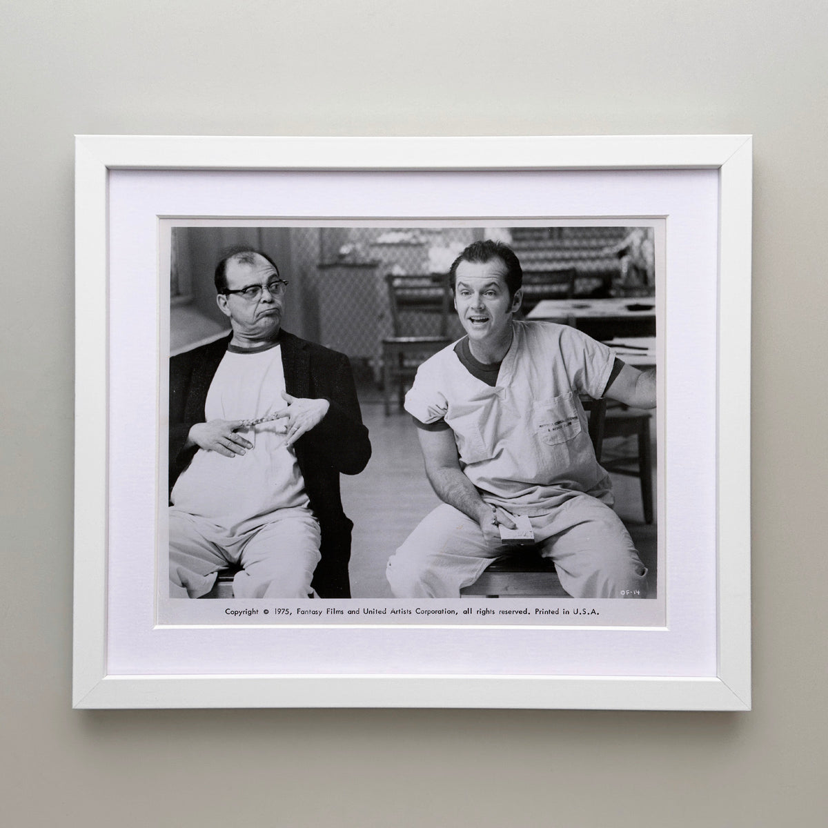 One Flew Over the Cuckoos Nest (1975) Film Movie Press Publicity Still Framed