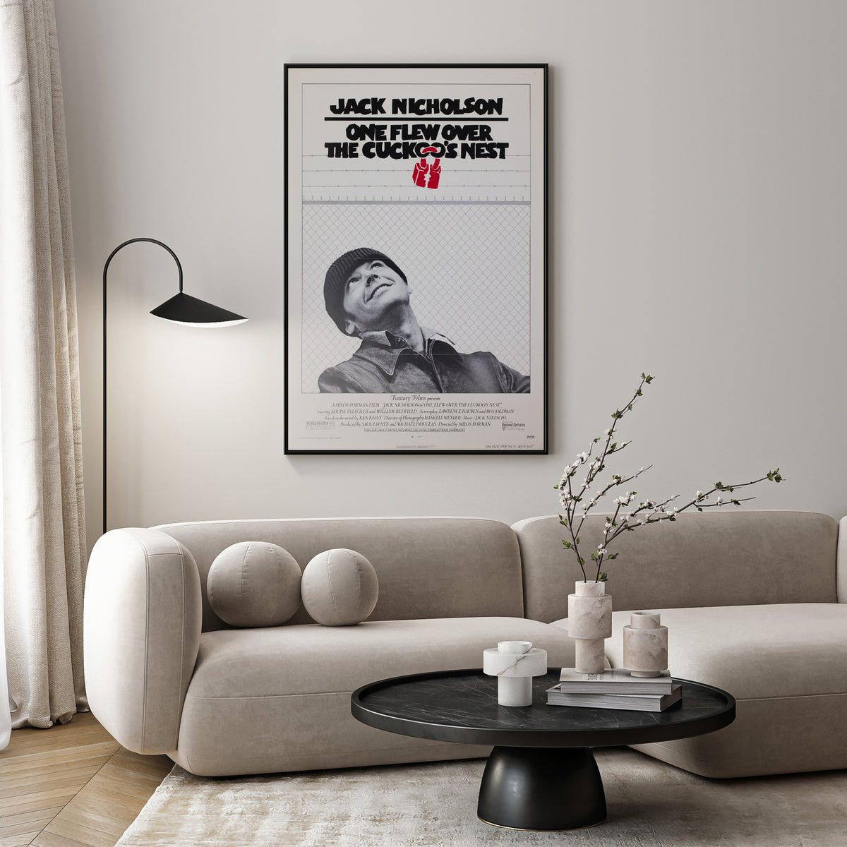 One Flew Over the Cuckoo's Nest 1975 US 1 Sheet Pre Awards Film Movie Poster