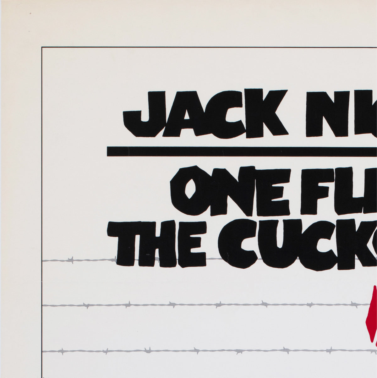 One Flew Over the Cuckoo's Nest 1975 US 1 Sheet Pre Awards Film Movie Poster