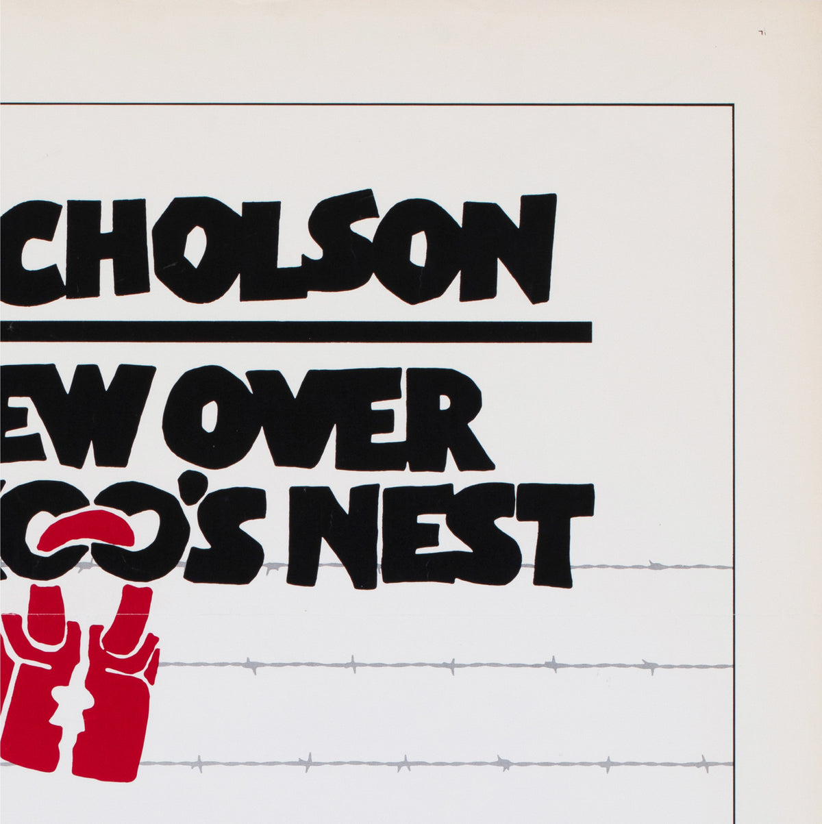 One Flew Over the Cuckoo's Nest 1975 US 1 Sheet Pre Awards Film Movie Poster