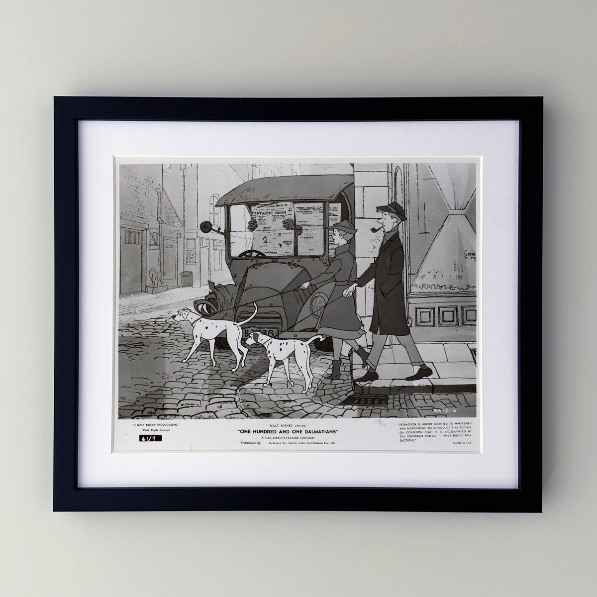 One Hundred and One Dalmatians 1961 Film Movie Press Publicity Still Framed