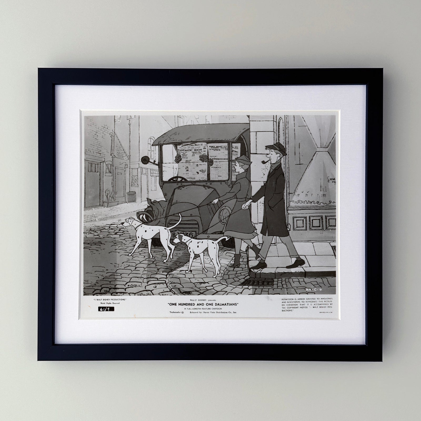 One Hundred and One Dalmatians 1961 Film Movie Press Publicity Still Framed