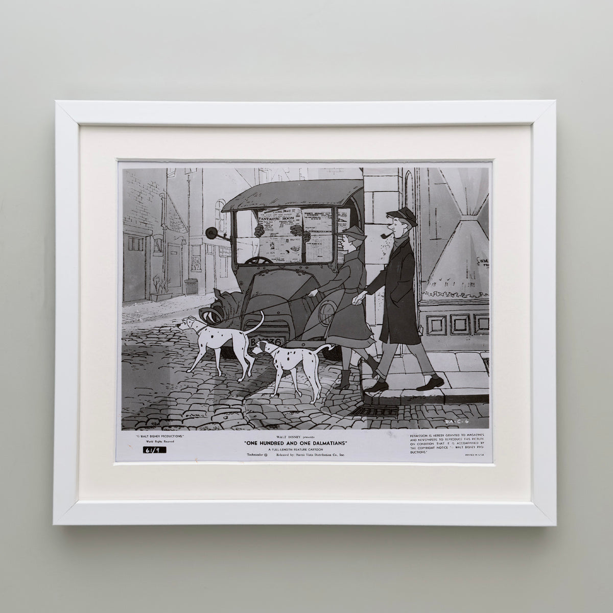 One Hundred and One Dalmatians 1961 Film Movie Press Publicity Still Framed