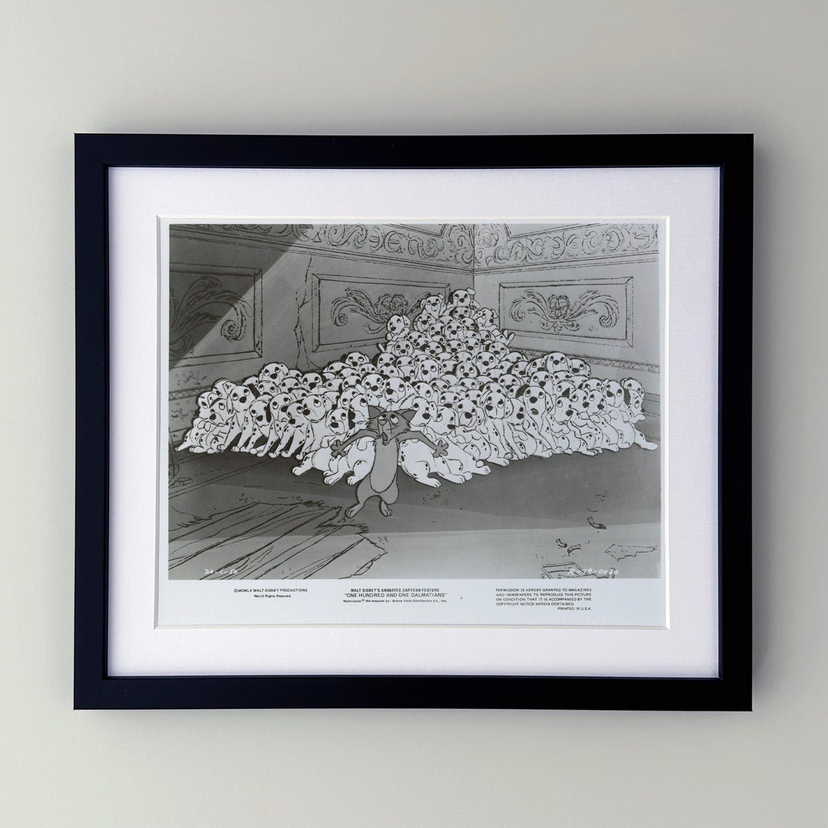 One Hundred and One Dalmatians 1961 Film Movie Press Publicity Still Framed