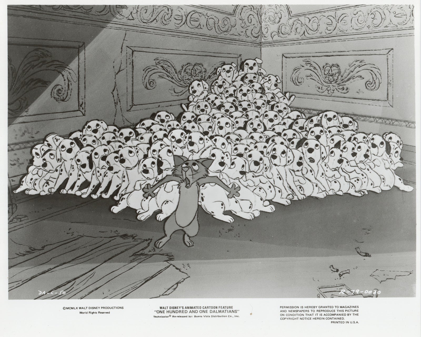 One Hundred and One Dalmatians 1961 Film Movie Press Publicity Still Framed