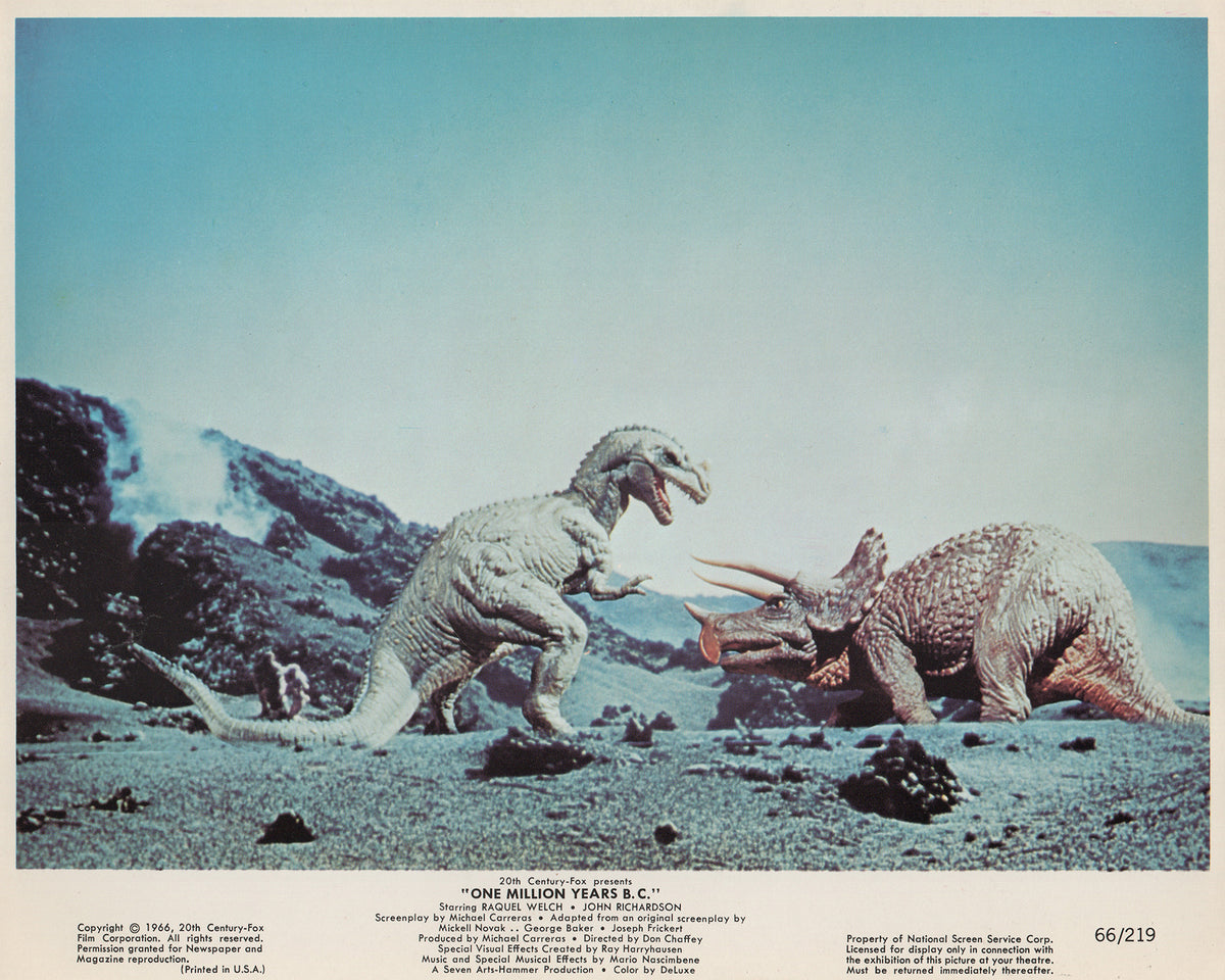 One Million Years BC 1966 Film Movie Lobby Card Framed