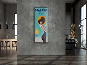 Orangina Light 1988 French Beverage Advertising Poster Bernard Villemot