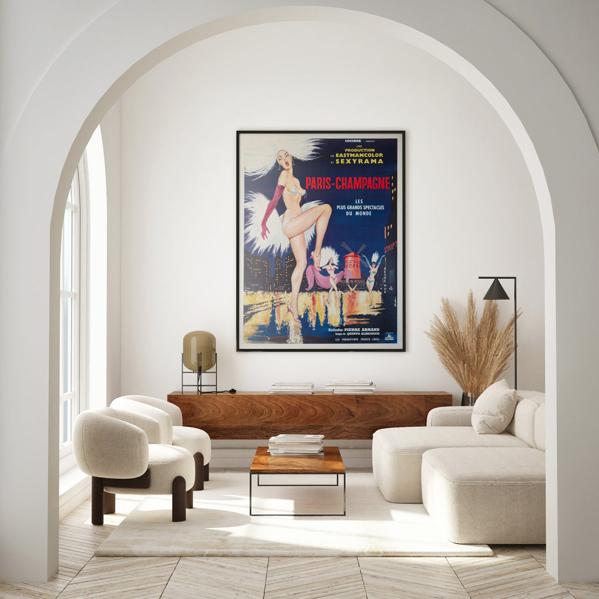 Paris Champagne 1964 French Grande Film Poster Sinclare