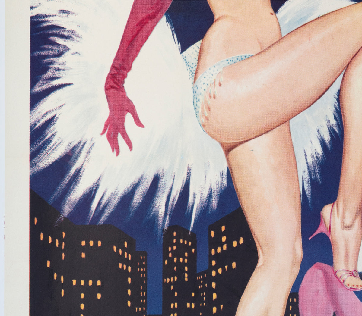 Paris Champagne 1964 French Grande Film Poster Sinclare - detail