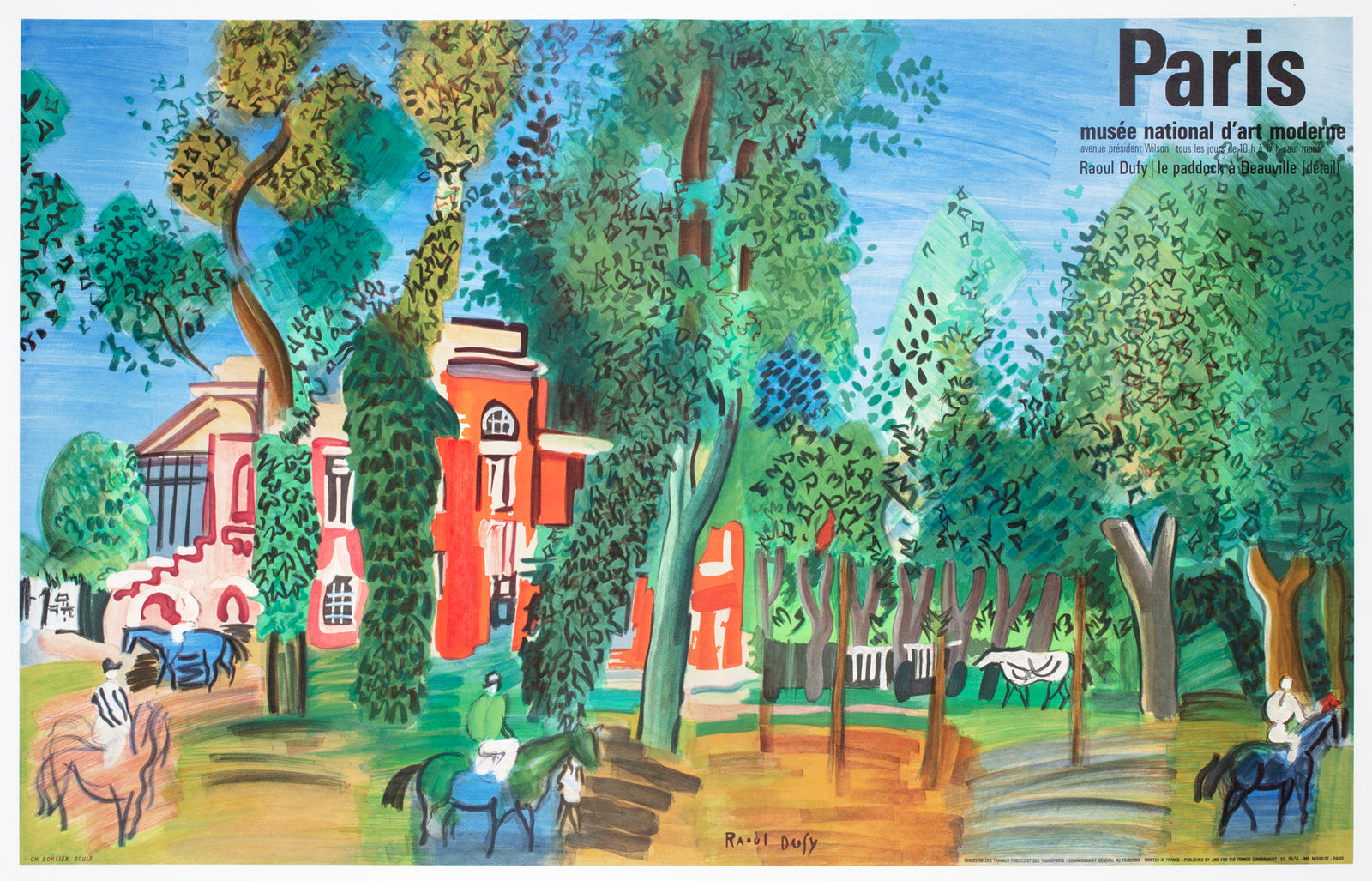 Paris Musée DArt Moderne 1964 Poster Raoul Dufy